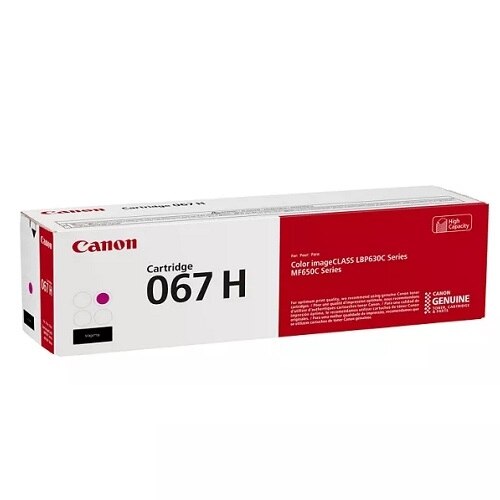 Canon 067 Original High Yield Laser Toner Cartridge - Magenta - 1 Each 2