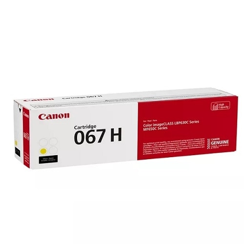Canon 067 Original High Yield Laser Toner Cartridge - Yellow - 1 Each 2