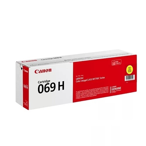 Canon 069 Original High Yield Laser Toner Cartridge - Yellow - 1 Pack 2