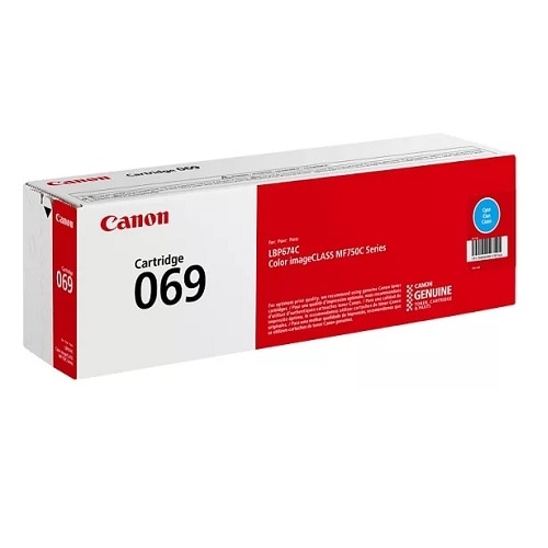 Canon 069 Original Standard Yield Laser Toner Cartridge - Cyan - 1 Pack 2