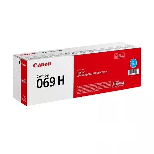 Canon 069 Original High Yield Laser Toner Cartridge - Cyan - 1 Pack 2