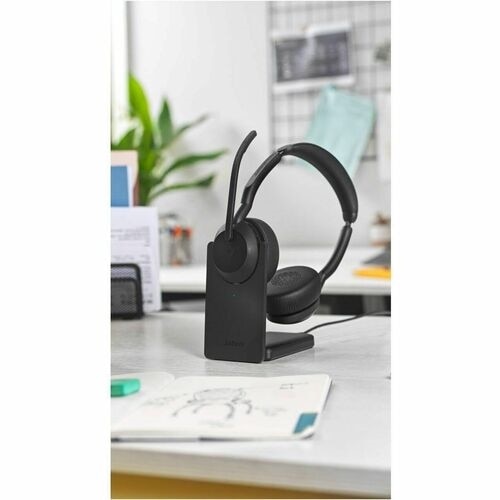 Jabra Evolve2 55 Wireless On-ear Stereo Headset - Black - Black 4