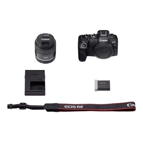 Canon EOS R8 24.2 Megapixel Full Frame Sensor Mirrorless Camera with Lens - 0.94" - 1.97" 5