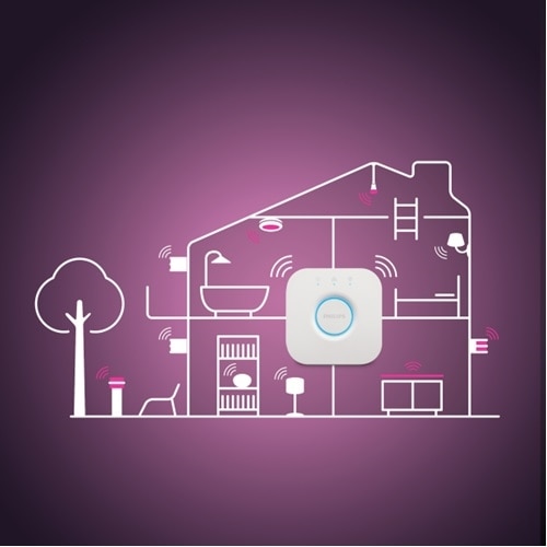 Philips Hue White and Color Ambiance 60W A19 Smart LED Starter Kit 6