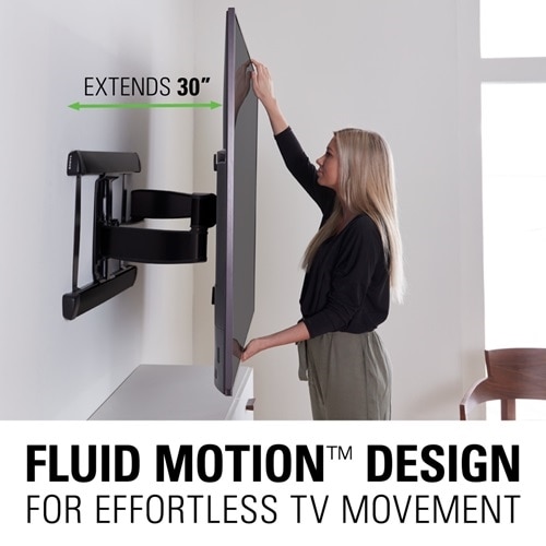 Sanus Full-Motion+ Tilt TV Mount - For 46-95 Inch Flat Panel TVs - Black 3