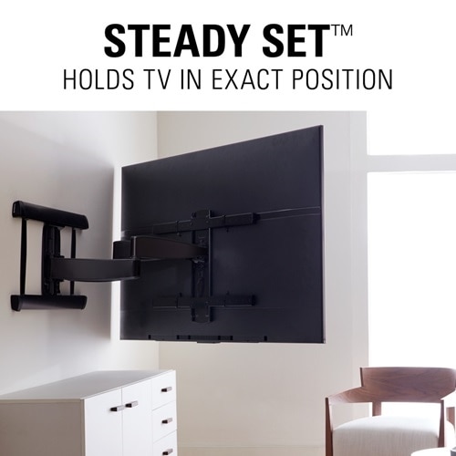 Sanus Full-Motion+ Tilt TV Mount - For 46-95 Inch Flat Panel TVs - Black 5