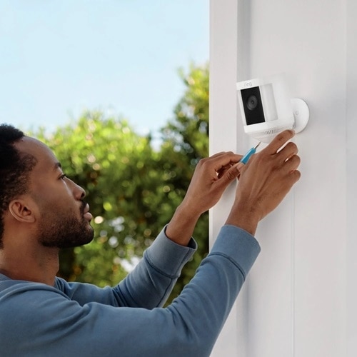 Ring Spotlight Cam Plus Indoor/Outdoor Full HD Network Camera - Color - White 5