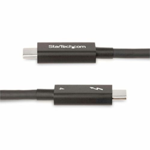 StarTech.com 6ft (2m) Active Thunderbolt 4 Cable, 40Gbps, 100W PD, 4K/8K Video, Intel-Certified, Compatible w/Thunderbolt 3/USB 3.2/DisplayPort 2