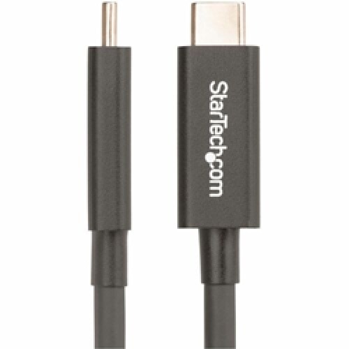 StarTech.com 6ft (2m) Active Thunderbolt 4 Cable, 40Gbps, 100W PD, 4K/8K Video, Intel-Certified, Compatible w/Thunderbolt 3/USB 3.2/DisplayPort 4