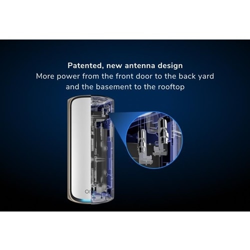 Netgear Orbi RBE973S Wi-Fi 7 IEEE 802.11a, IEEE 802.11ac, IEEE 802.11ax, IEEE 802.11b, IEEE 802.11g, IEEE 802.11n, IEEE 802.11be Ethernet Wireless Router 8