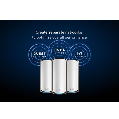 Netgear Orbi RBE973S Wi-Fi 7 IEEE 802.11a, IEEE 802.11ac, IEEE 802.11ax, IEEE 802.11b, IEEE 802.11g, IEEE 802.11n, IEEE 802.11be Ethernet Wireless Router 9