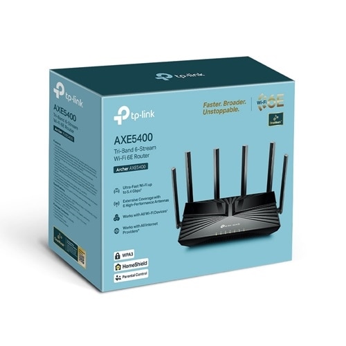 TP-Link Archer AXE5400 Wi-Fi 6E IEEE 802.11 a/b/g/n/ac/ax Ethernet Wireless Router 5