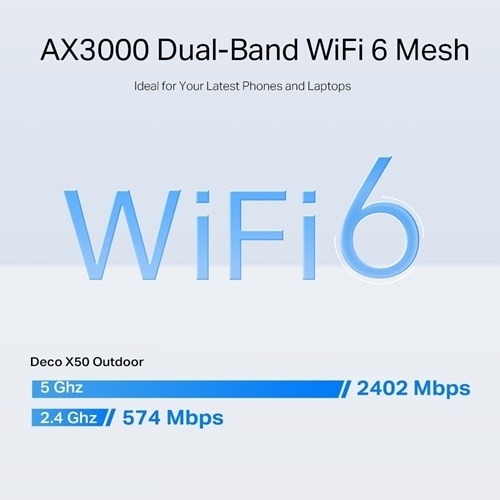 TP-Link Deco X50-Outdoor(1-pack) - AX3000 Dual Band Outdoor/Indoor WiFi 6 Mesh, 1-Pack 3