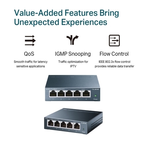 TP-Link 5-Port 10/100/1000Mbps Desktop Switch 4