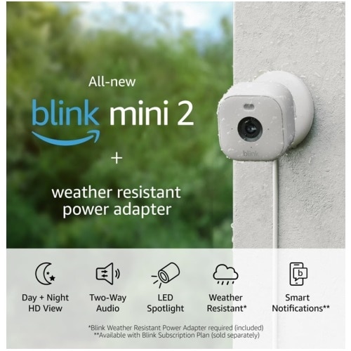 Blink Blink Mini Indoor/Outdoor Full HD Network Camera - Color - 1 Pack ...