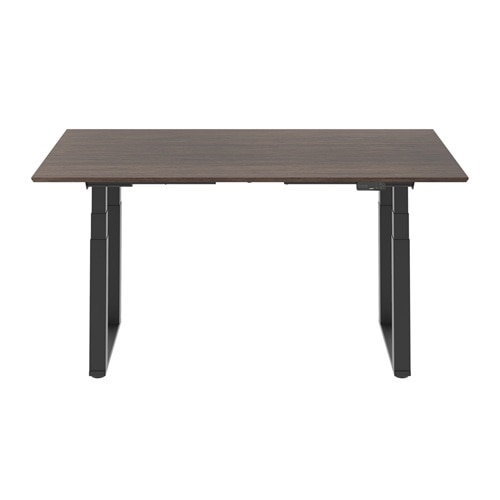 Flexispot E7Q Height Adjustable Table - Black/Walnut 2