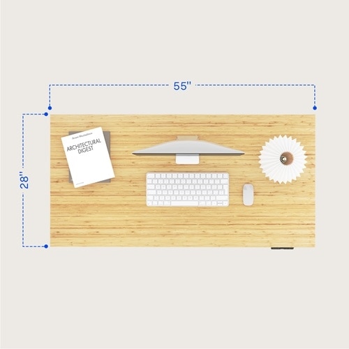 FlexiSpot Premium Standing Desk (E7 Pro) - White/Bamboo 4
