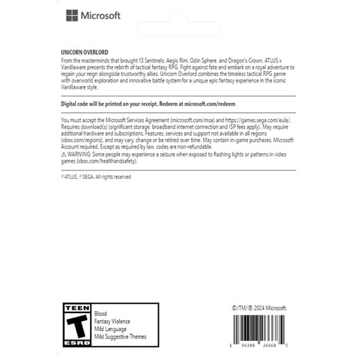Download Xbox Unicorn Overlord Standard Edition Xbox Series X Xbox Series S Digital Code 2