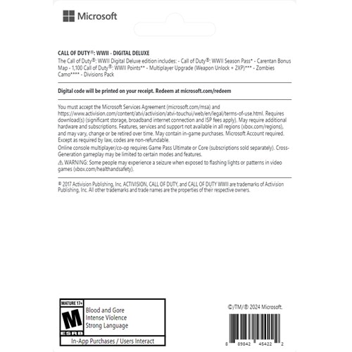 Download Xbox Series X|S Xbox One Call of Duty WWII Digital Deluxe 1P 2