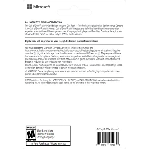 Download Xbox Series X|S Xbox One Call of Duty WWII Gold Edition 1P 2