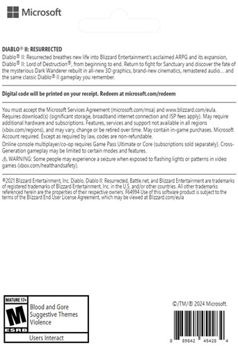 Download Xbox Series X|S Xbox One Diablo II: Resurrected Base Game 1P 2