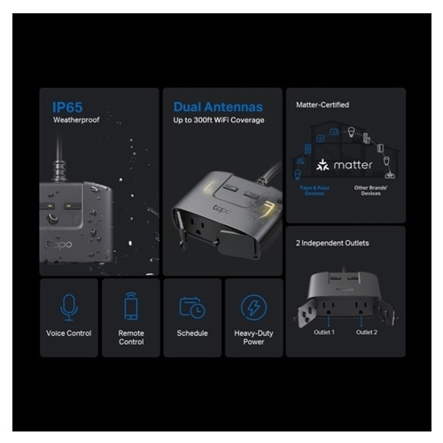 TP Link Ooutdoor Smart Plug Matter 2