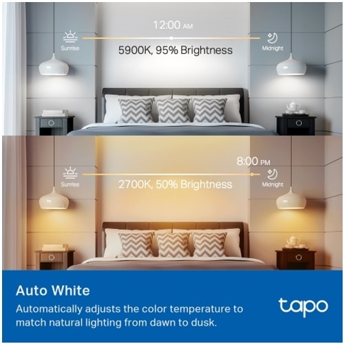 tp-link TL135E Smart WiFi Light Bulb, Multicolor - 2 pack 5