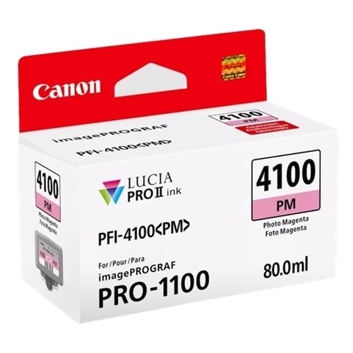 Canon Lucia PRO II PFI-4100 Original Inkjet Ink Cartridge - Photo Magenta - 1 / Pack 2