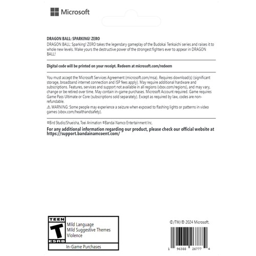 Download Xbox Series X|S DRAGON BALL Sparking! ZERO Standard Edition 2