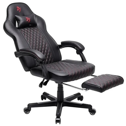 Arozzi Mugello Special Edition Gaming Chair with Footrest - Black 3