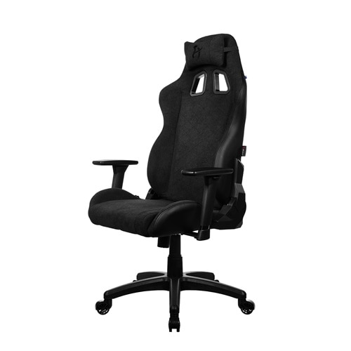 Arozzi Avanti Soft Fabric Gaming / Office Chair - Pure Black 2