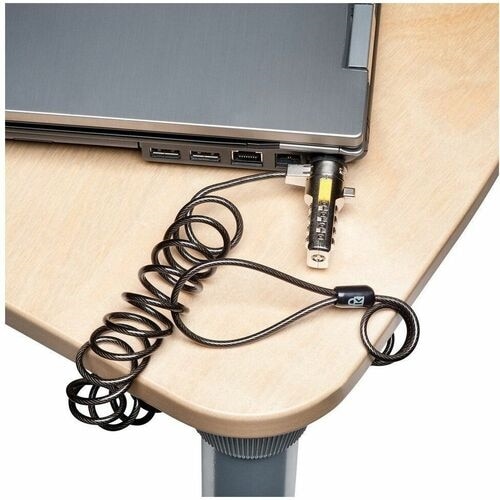 Kensington Portable Combination Laptop Lock - Grey T-Bar - TAA 6