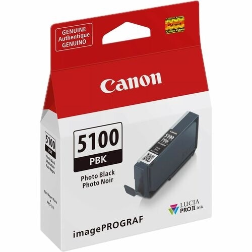 Canon Lucia PRO II PFI-5100 Original Inkjet Ink Cartridge - Photo Black - 1 Pack 2