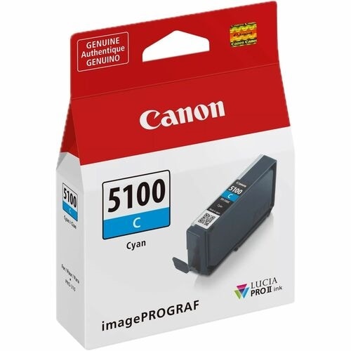Canon Lucia PRO II PFI-5100 Original Inkjet Ink Cartridge - Photo Cyan - 1 Pack 2