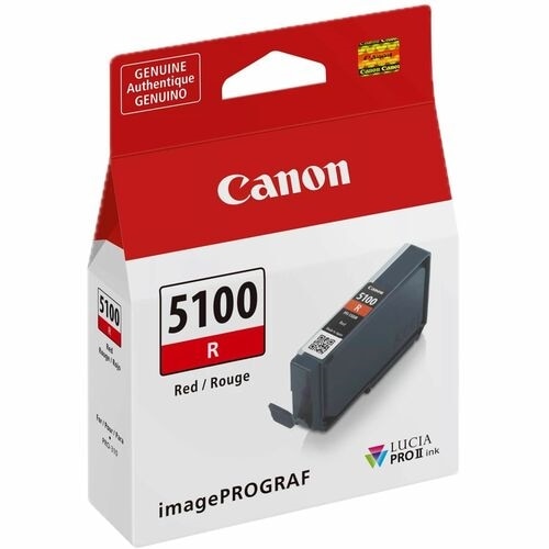 Canon Lucia PRO II PFI-5100 Original Inkjet Ink Cartridge - Red - 1 Pack 2