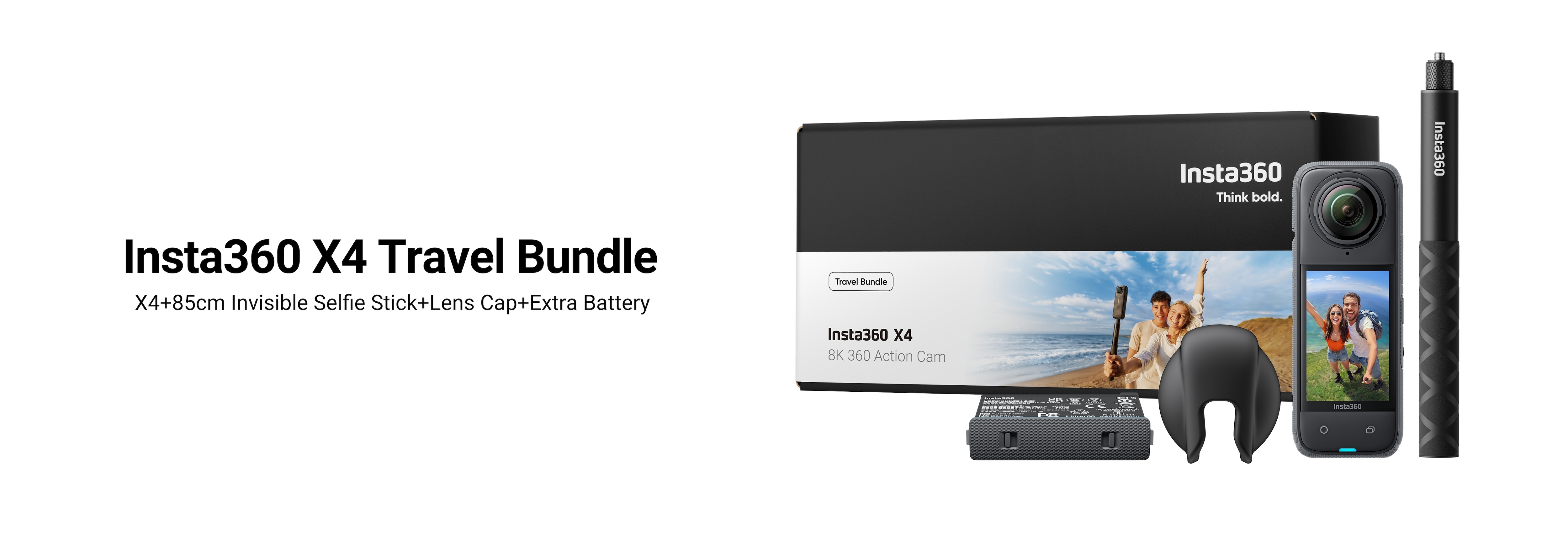 Insta360 X4 360° 8K Camera Travel Bundle 5