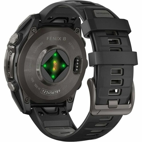 Fenix 8 47mm, AMOLED, Saph, Carbon Gray Ti -Black 5