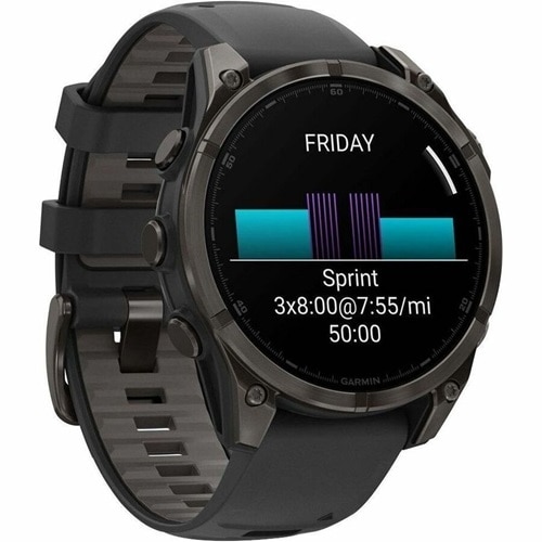 Fenix 8 47mm, AMOLED, Saph, Carbon Gray Ti -Black 6