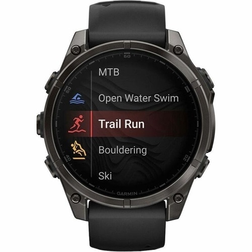 Fenix 8 47mm, AMOLED, Saph, Carbon Gray Ti -Black 9