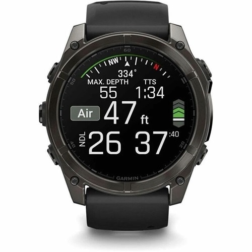 Fenix 8 51mm, AMOLED, Saph, Carbon Gray Ti/Black 9