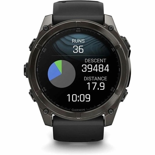 Fenix 8 51mm, AMOLED, Saph, Carbon Gray Ti/Black 10