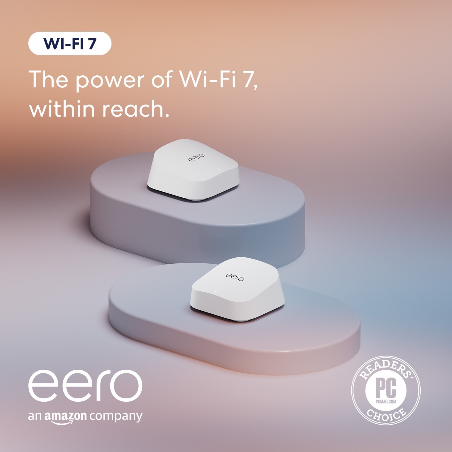Amazon eero 7 dual-band mesh Wi-Fi 7 router (2-pack) 2