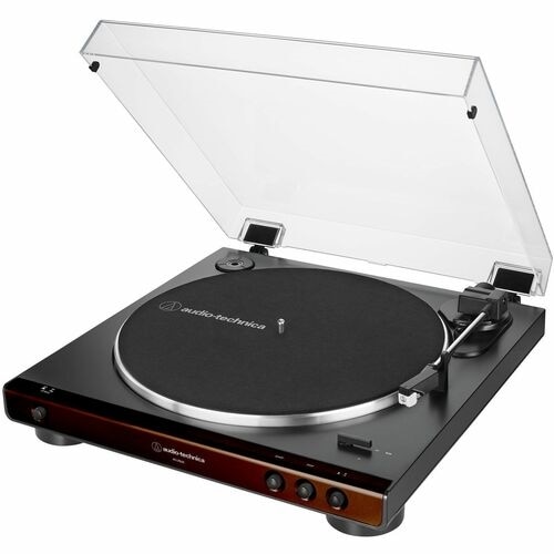 Audio-Technica AT-LP60X-BW Fully Automatic Belt-Drive Turntable (Brown/Black) 4