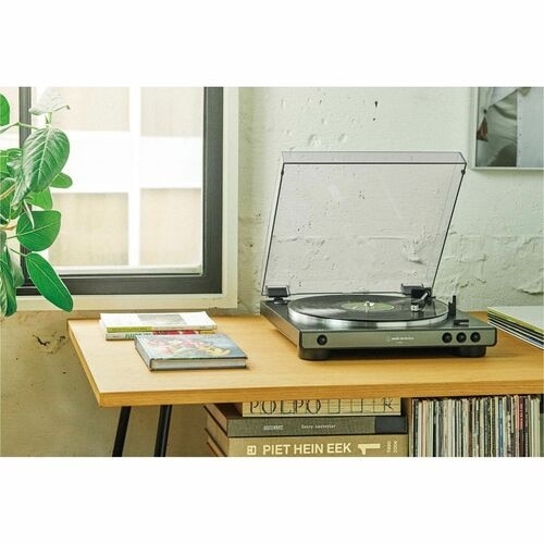Audio-Technica AT-LP60X-BW Fully Automatic Belt-Drive Turntable (Brown/Black) 7