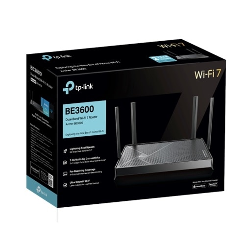 TP-Link Archer BE3600 Wi-Fi 7 IEEE 802.11a/b/g/n/ac/be Ethernet Wireless Router 4