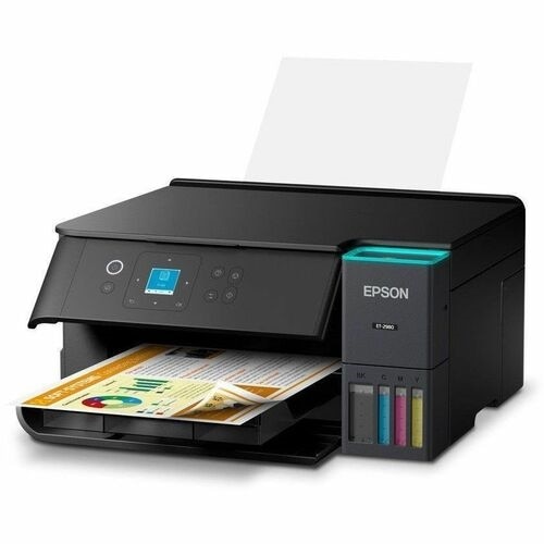 Epson ET-2980 Wired & Wireless EcoTank Inkjet Multifunction Printer - Color - Black 9