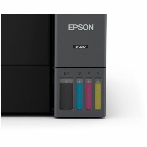 Epson ET-2980 Wired & Wireless EcoTank Inkjet Multifunction Printer - Color - Black 3