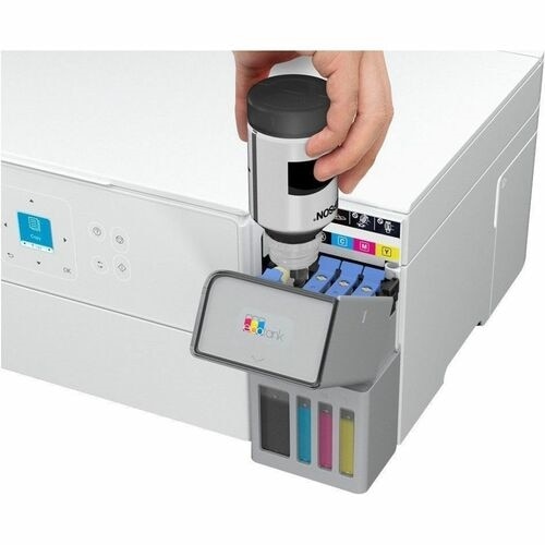 Epson ET-2980 Wired & Wireless EcoTank Inkjet Multifunction Printer - Color - White 3