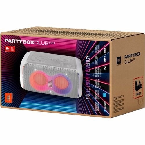 JBL PartyBox Club 120 Portable Bluetooth Speaker System - 160 W RMS - White 7