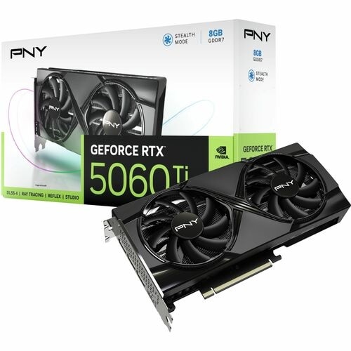 PNY GeForce RTX™ 5060 Ti 8GB Dual Fan GPU 10